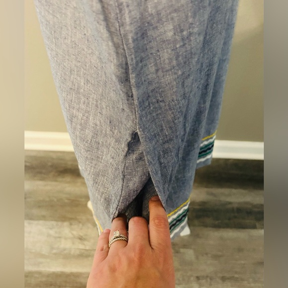 NEW For Cynthia Linen Cotton Blend Summer Dress Petite size XL NWT - Picture 8 of 14